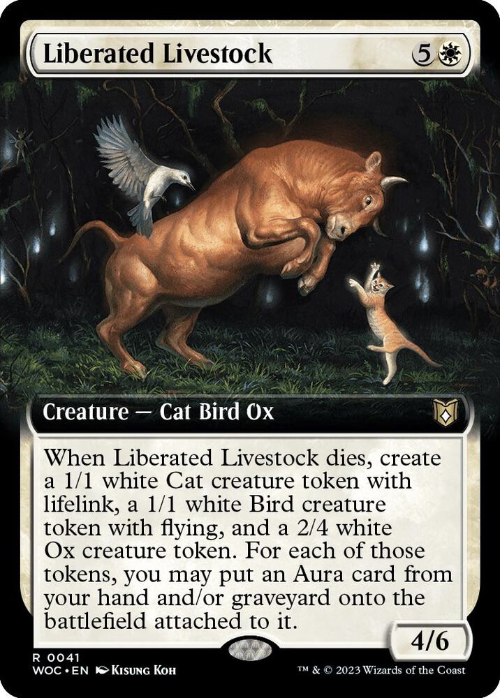 Liberated Livestock (Extended Art) (41) [Wilds of Eldraine Commander] [Extended Art]