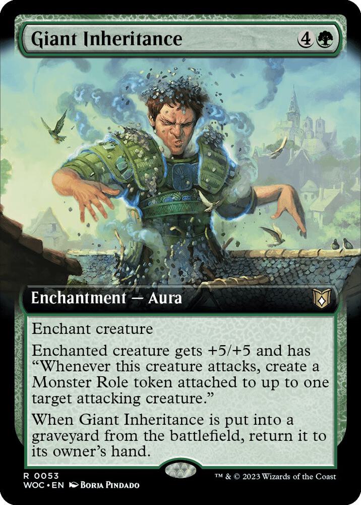 Giant Inheritance (Extended Art) (53) [Wilds of Eldraine Commander] [Extended Art]