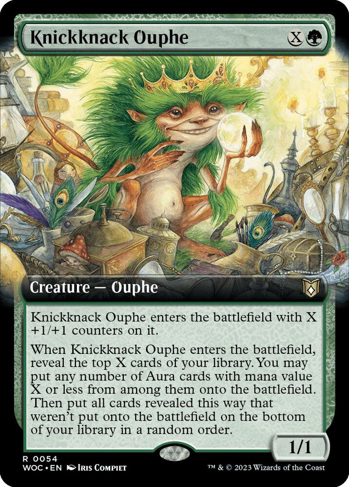 Knickknack Ouphe (Extended Art) (54) [Wilds of Eldraine Commander] [Extended Art]