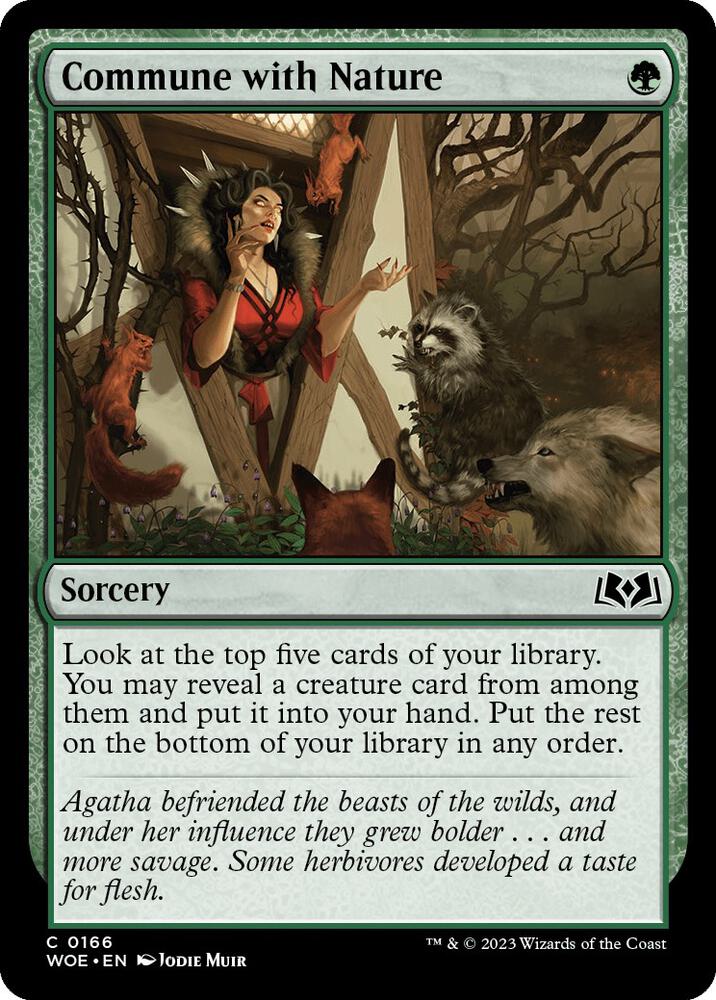 Commune with Nature (166) [Wilds of Eldraine]