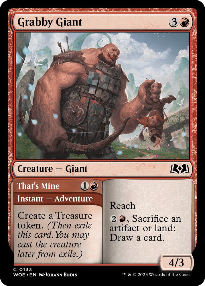Grabby Giant (133) [Wilds of Eldraine]