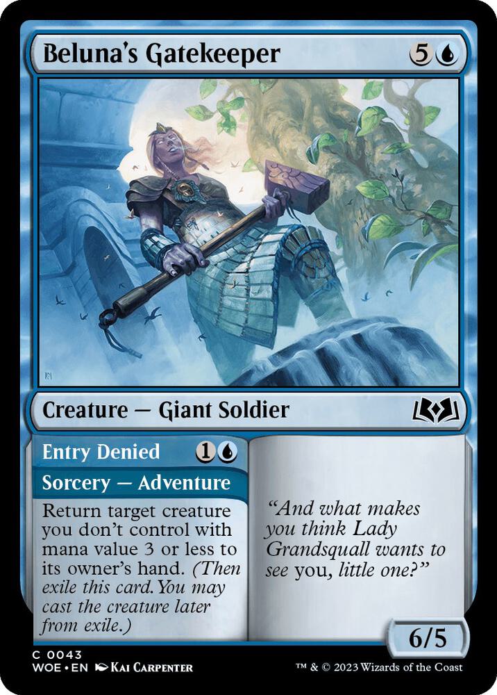 Beluna's Gatekeeper (43) [Wilds of Eldraine]