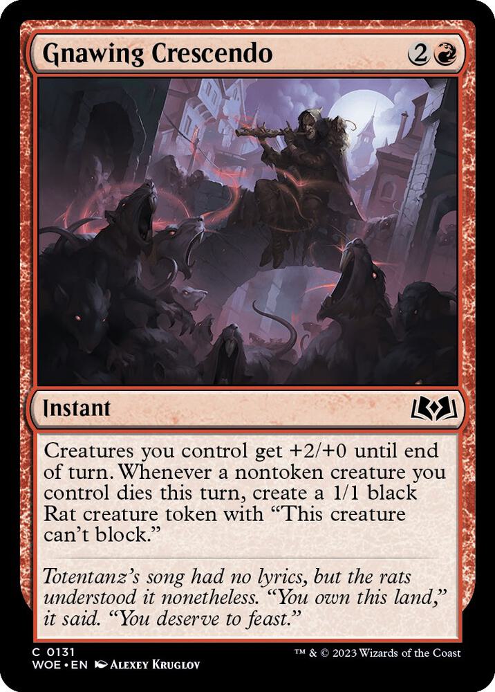 Gnawing Crescendo (131) [Wilds of Eldraine]