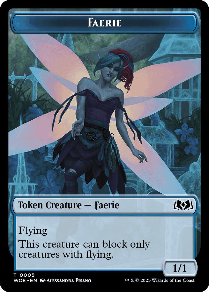 Faerie Token (5) [Wilds of Eldraine]