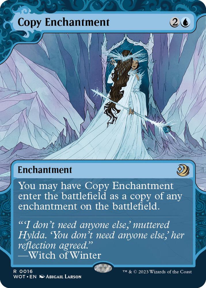Copy Enchantment (16) [Wilds of Eldraine: Enchanting Tales] [Showcase, Borderless]