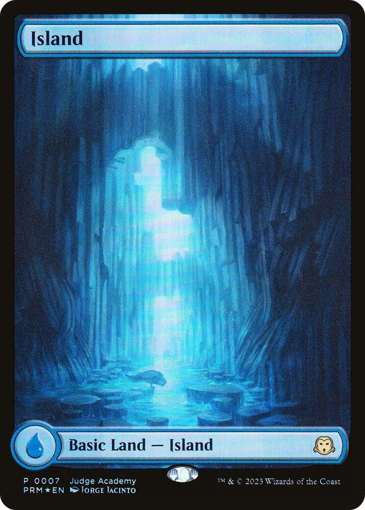 Island - Full Art (0007) [Judge Promos] [Full Art]