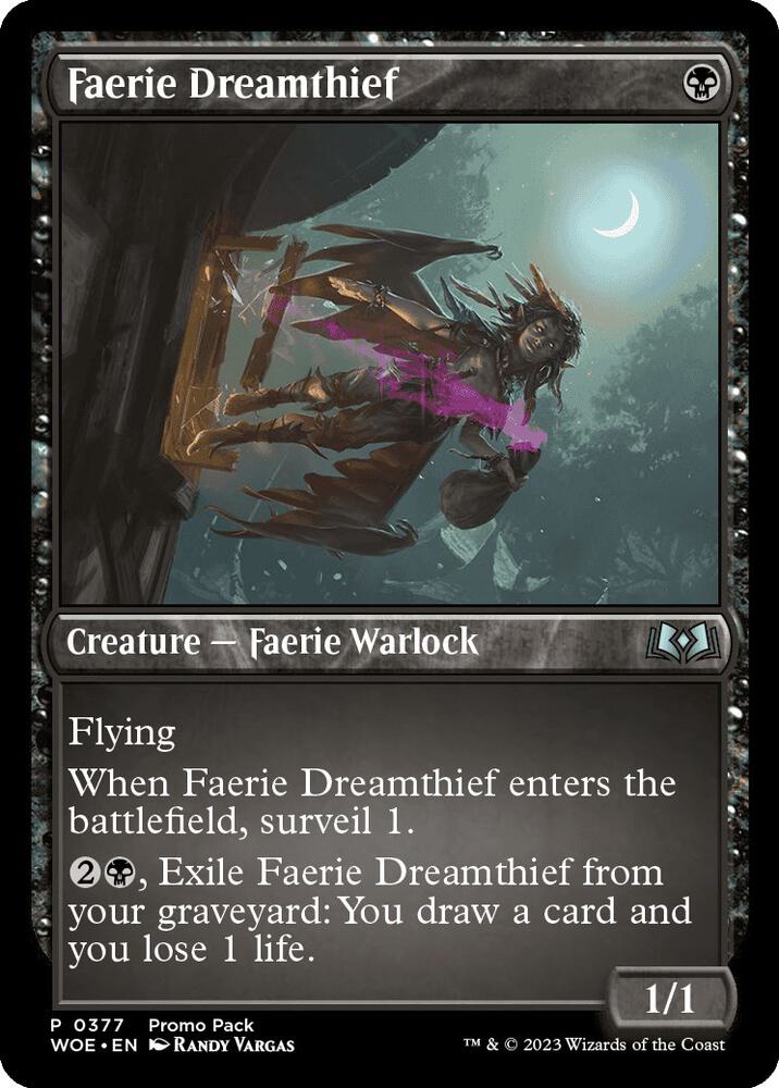 Faerie Dreamthief (377) [Wilds of Eldraine Promos]