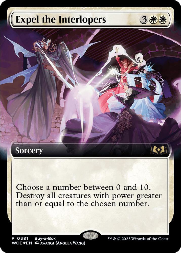 Expel the Interlopers (381) [Buy-A-Box Promos] [Extended Art]