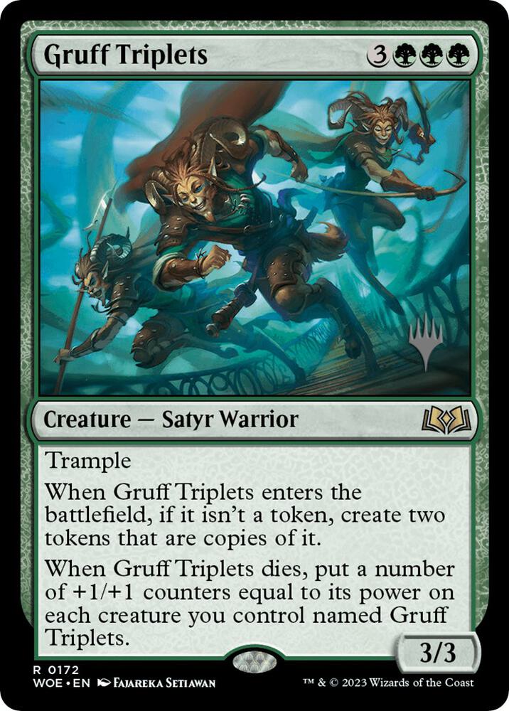 Gruff Triplets (172) [Wilds of Eldraine Promos]