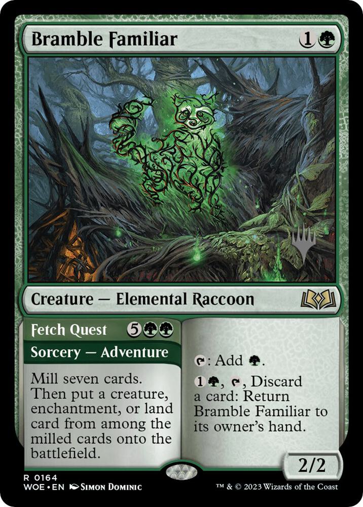 Bramble Familiar (164) [Wilds of Eldraine Promos]