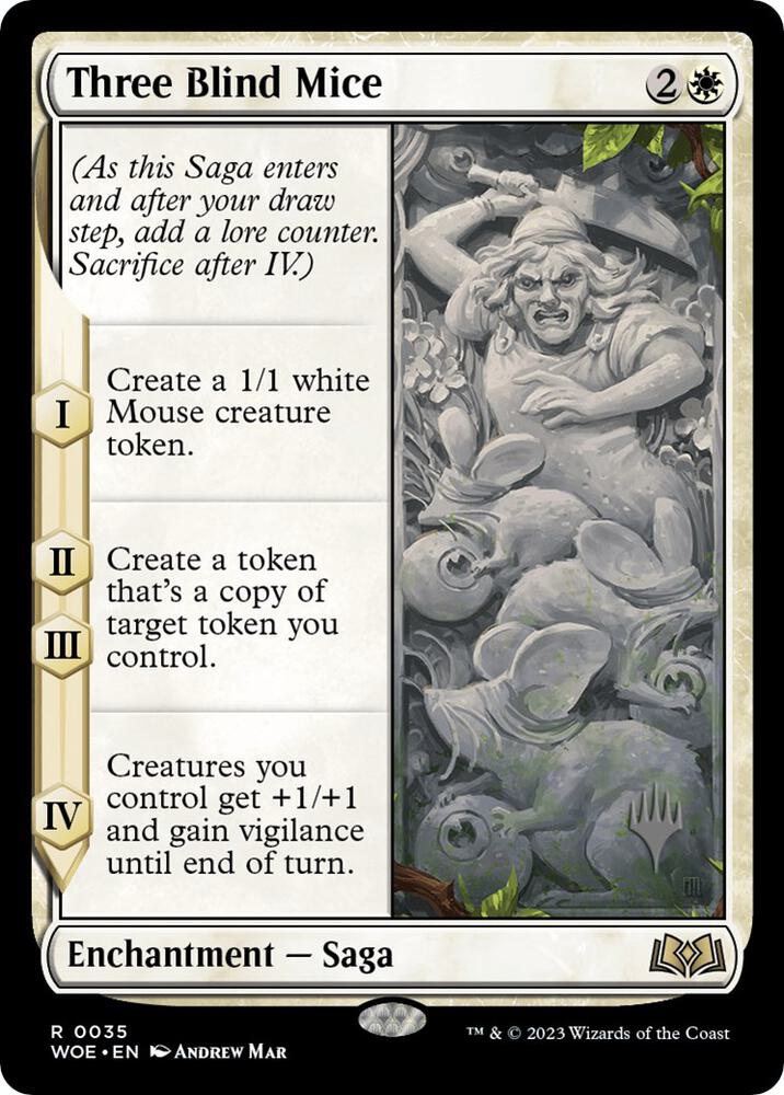 Three Blind Mice (35) [Wilds of Eldraine Promos]