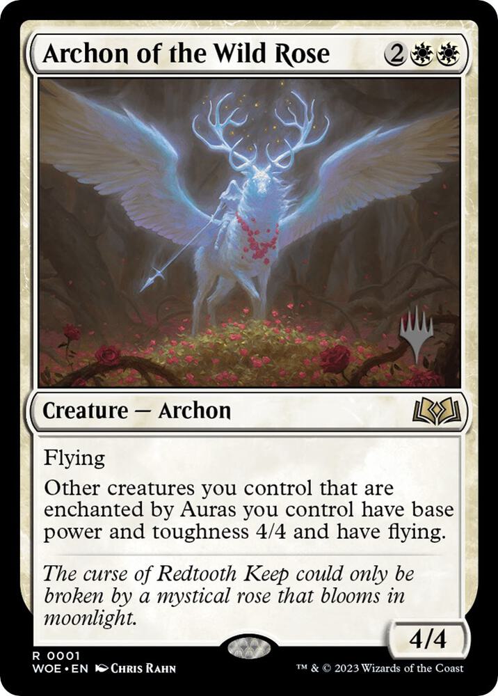 Archon of the Wild Rose (1) [Wilds of Eldraine Promos]