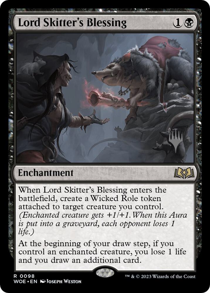 Lord Skitter's Blessing (98) [Wilds of Eldraine Promos]
