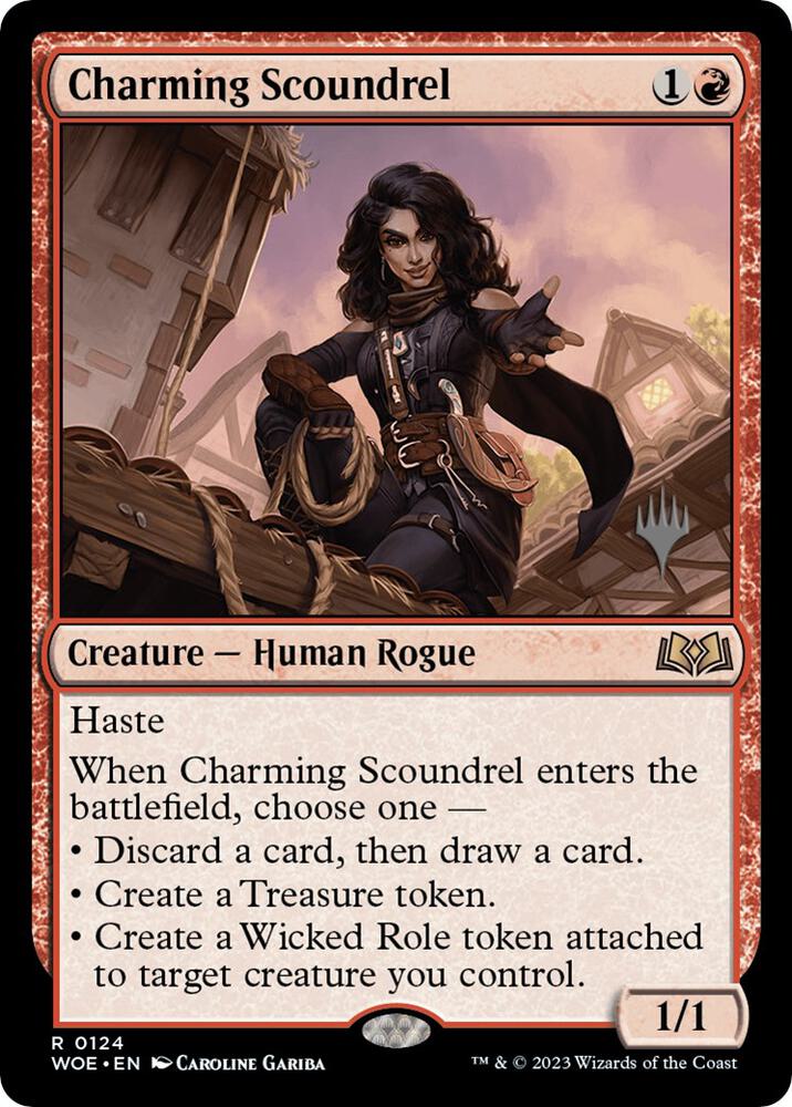 Charming Scoundrel (124) [Wilds of Eldraine Promos]
