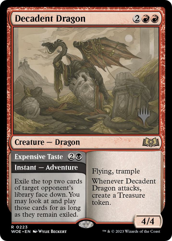Decadent Dragon (223) [Wilds of Eldraine Promos]