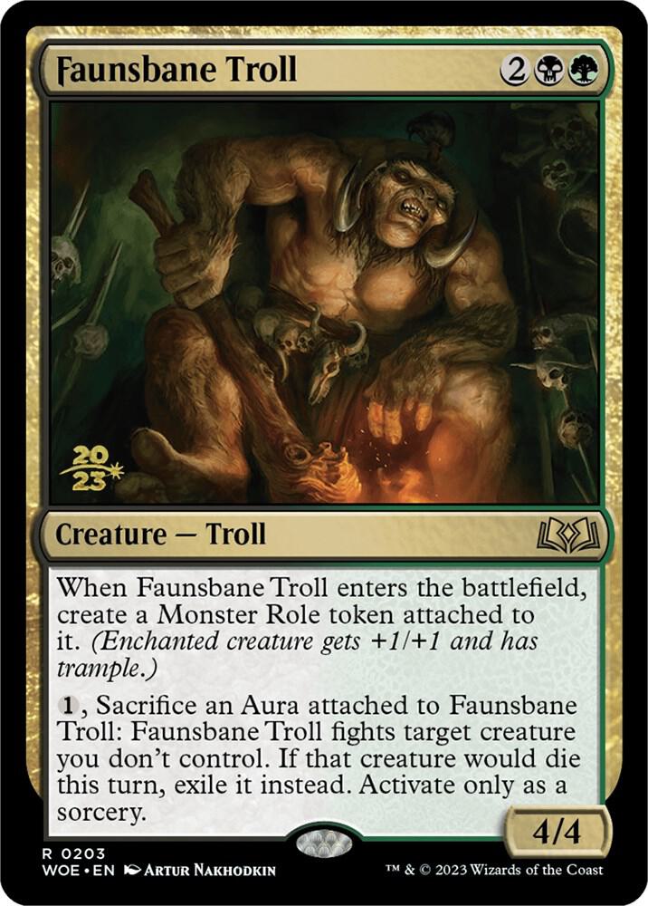 Faunsbane Troll (203) [Prerelease Cards]