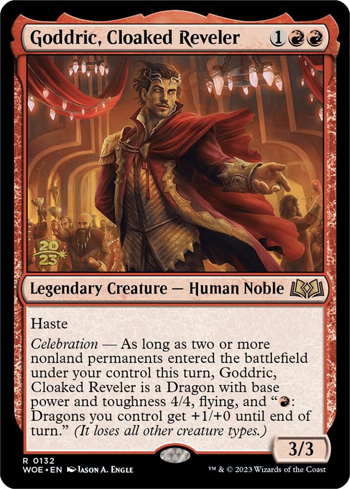 Goddric, Cloaked Reveler (132) [Prerelease Cards]