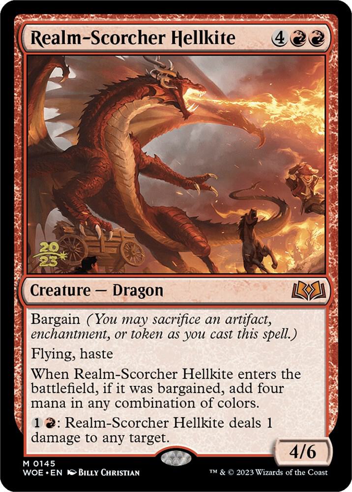 Realm-Scorcher Hellkite (145) [Prerelease Cards]