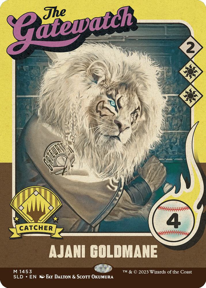 Ajani Goldmane (1453) [Secret Lair Drop] [Full Art, Borderless]