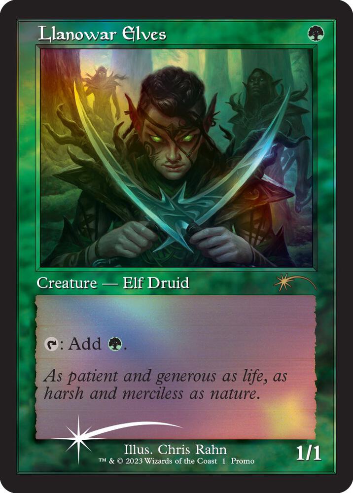 Llanowar Elves (Retro Frame) (1) [Media Promos]