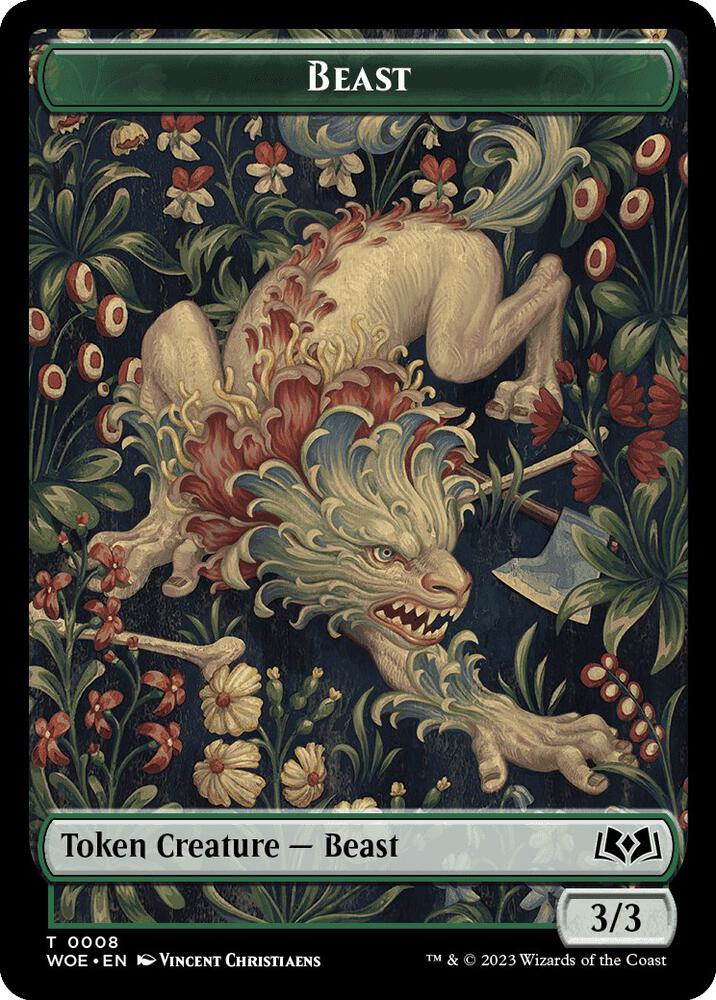 Beast Token (8) [Wilds of Eldraine]