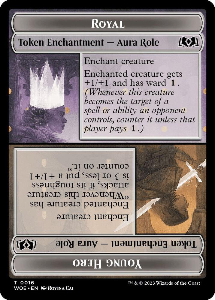 Royal Role / Young Hero Role Token (16) [Wilds of Eldraine]