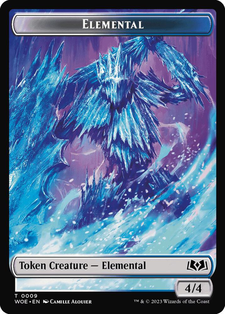 Elemental // Food (0010) Double-Sided Token (9 // 10) [Wilds of Eldraine]