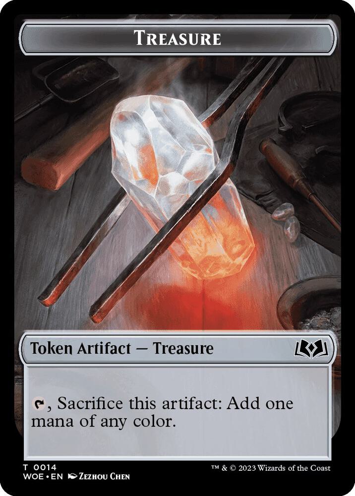 Treasure // Food (0013) Double-Sided Token (14 // 13) [Wilds of Eldraine]