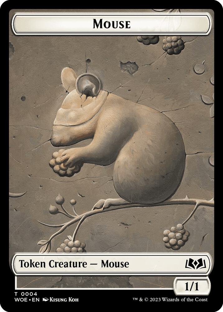 Mouse // Food (0010) Double-Sided Token (4 // 10) [Wilds of Eldraine]