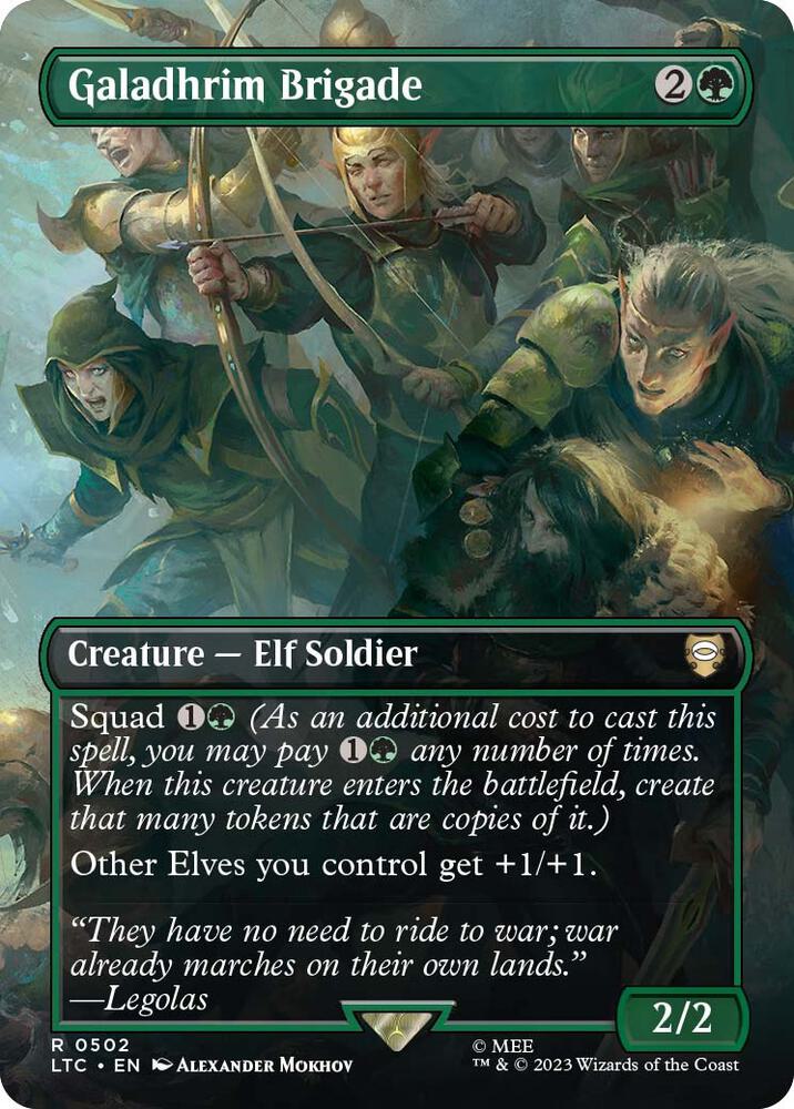 Galadhrim Brigade (Borderless) (502) [Tales of Middle-earth Commander] [Borderless]