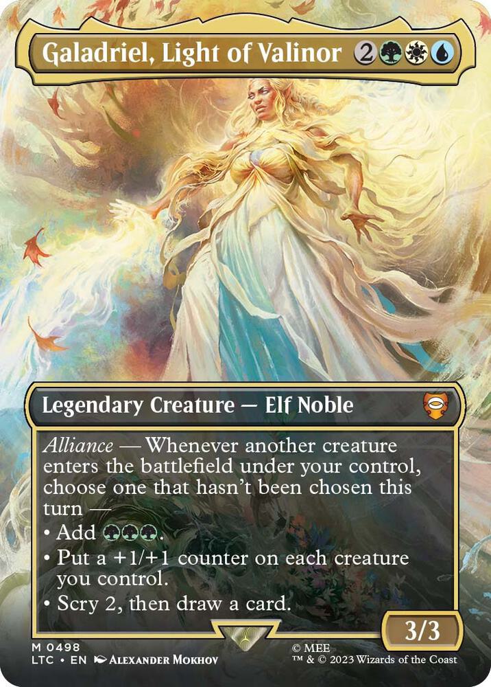 Galadriel, Light of Valinor (Borderless) (498) [Tales of Middle-earth Commander] [Borderless]