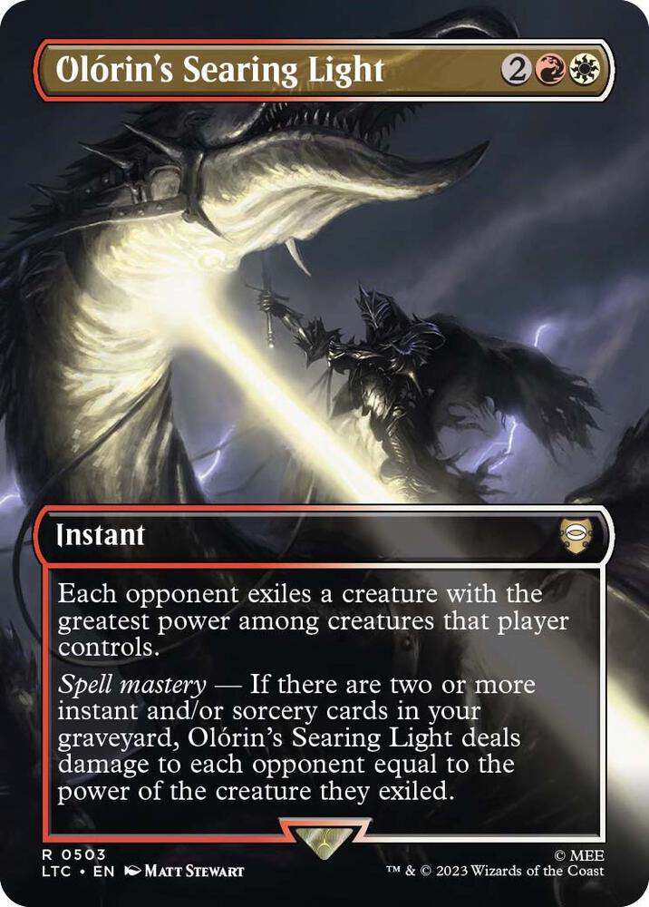 Olorin's Searing Light (Borderless) (503) [Tales of Middle-earth Commander] [Borderless]