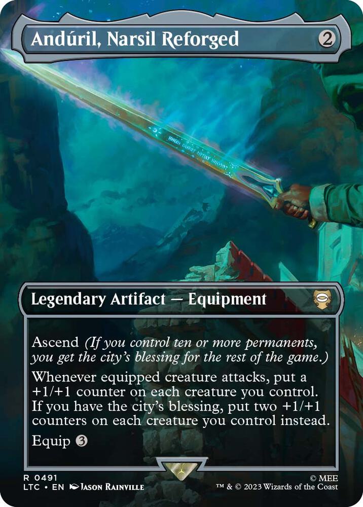 Anduril, Narsil Reforged (Borderless) (491) [Tales of Middle-earth Commander] [Borderless]