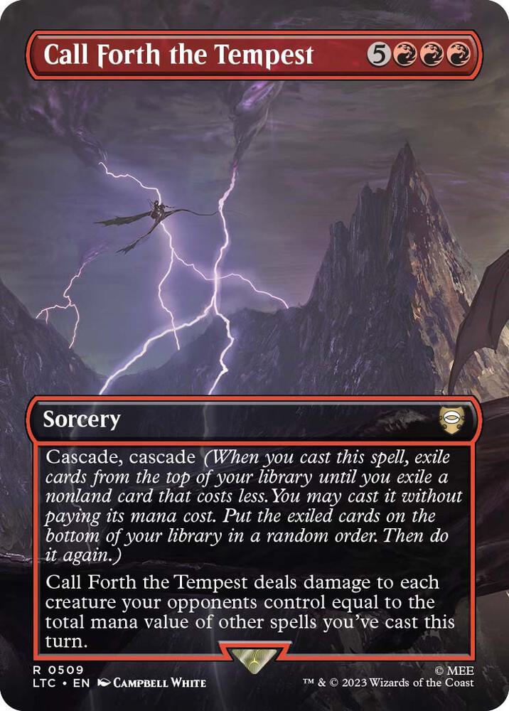 Call Forth the Tempest (Borderless) (509) [Tales of Middle-earth Commander] [Borderless]
