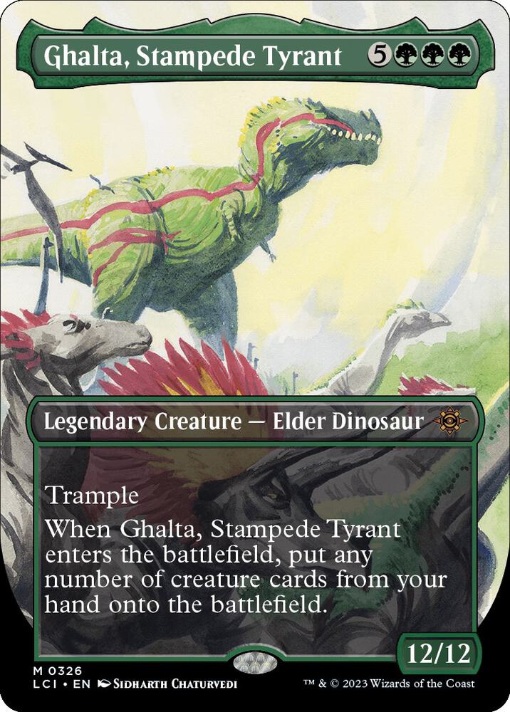 Ghalta, Stampede Tyrant (Borderless) (326) [The Lost Caverns of Ixalan] [Borderless]