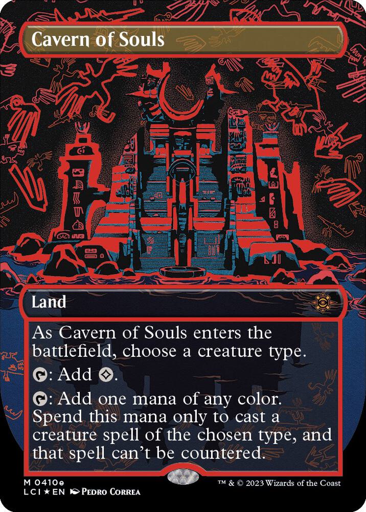 Cavern of Souls (0410e) (Borderless) [The Lost Caverns of Ixalan] [Borderless]