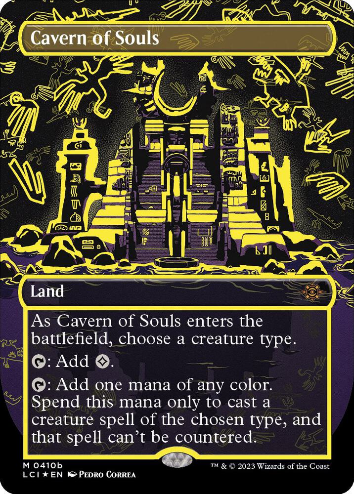 Cavern of Souls (Neon Yellow) (410b) [WPN & Gateway Promos] [Borderless]