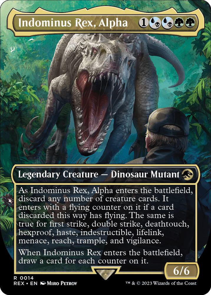 Indominus Rex, Alpha (Borderless) (14) [Jurassic World Collection] [Borderless]