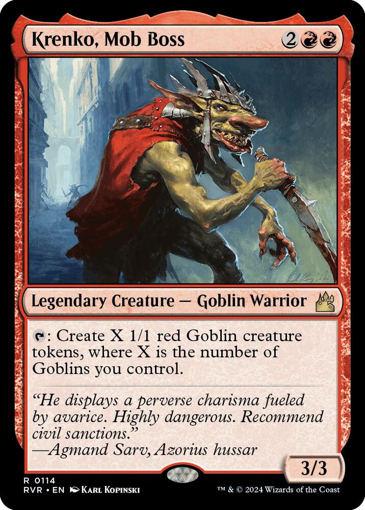 Krenko, Mob Boss (114) [Ravnica Remastered]