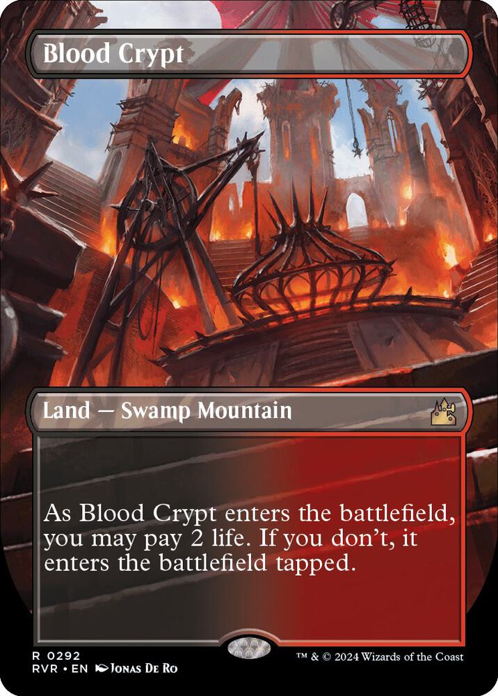 Blood Crypt (Borderless) (292) [Ravnica Remastered] [Borderless]