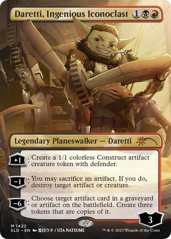 Daretti, Ingenious Iconoclast (1422) [Secret Lair Drop] [Borderless]