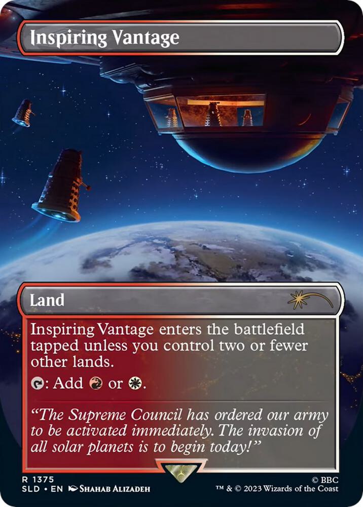 Inspiring Vantage (1375) [Secret Lair Drop] [Borderless]