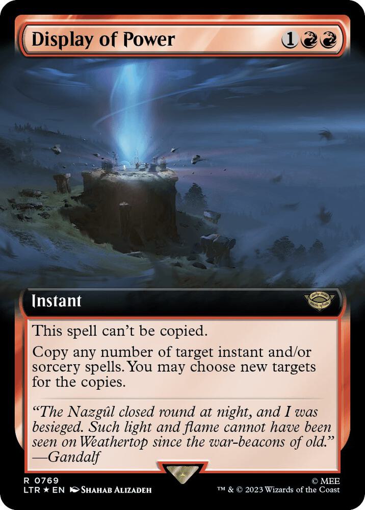 Display of Power (Extended Art) (Surge Foil) (769) [The Lord of the Rings: Tales of Middle-earth] [Extended Art]