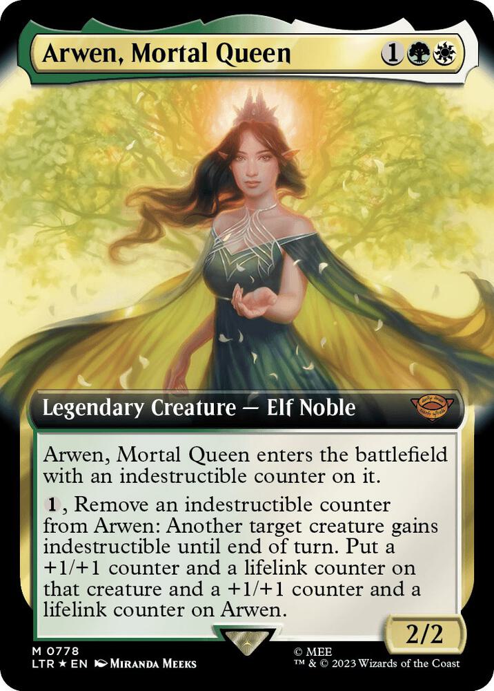 Arwen, Mortal Queen (Extended Art) (Surge Foil) (778) [The Lord of the Rings: Tales of Middle-earth] [Extended Art]