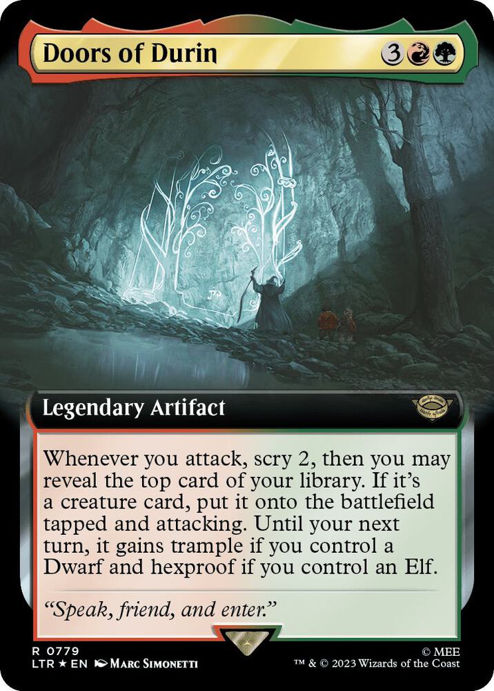 Doors of Durin (Extended Art) (Surge Foil) (779) [The Lord of the Rings: Tales of Middle-earth] [Extended Art]