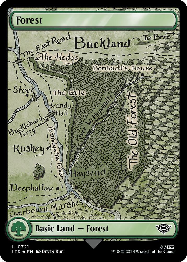 Forest (0721) (Surge Foil) [The Lord of the Rings: Tales of Middle-earth]