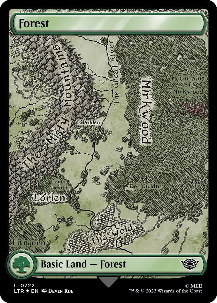 Forest (0722) (Surge Foil) [The Lord of the Rings: Tales of Middle-earth]