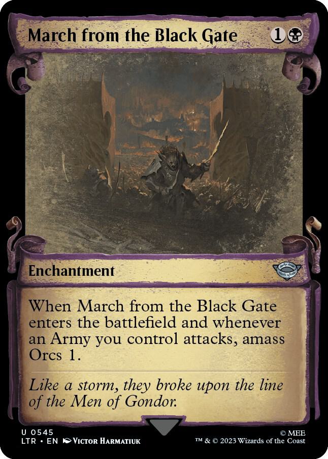 March from the Black Gate (Showcase Scrolls) (545) [The Lord of the Rings: Tales of Middle-earth] [Showcase]