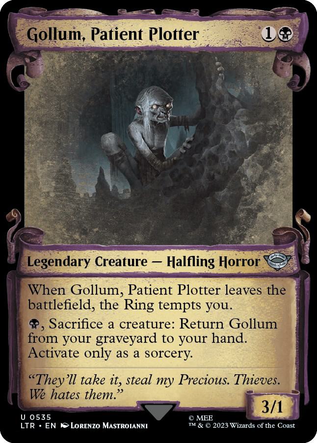 Gollum, Patient Plotter (Showcase Scrolls) (535) [The Lord of the Rings: Tales of Middle-earth] [Showcase]