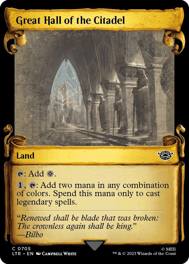 Great Hall of the Citadel (Showcase Scrolls) (705) [The Lord of the Rings: Tales of Middle-earth] [Showcase]